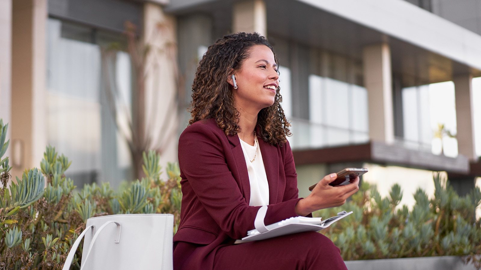 Portrait of an entrepreneur talking on the phone.